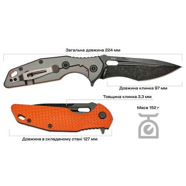 Нож Skif Defender II BSW Orange - изображение 9