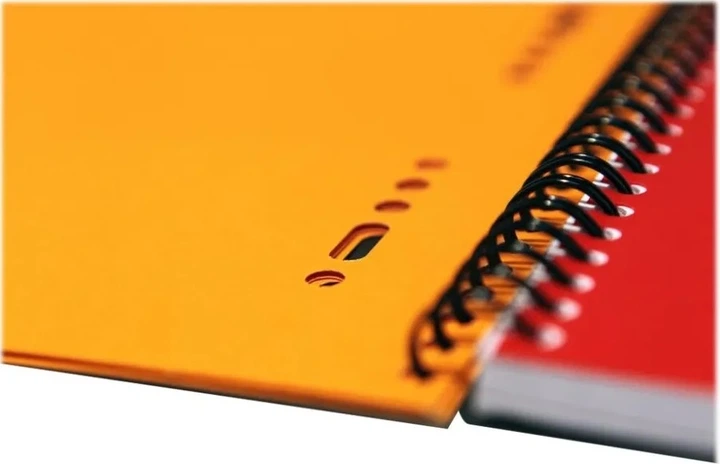 Notatnik Hamelin Oxford Collegeblok A5 Szaro-pomarańczowy-czerwony 80 arkuszy (3020120014111) - obraz 3