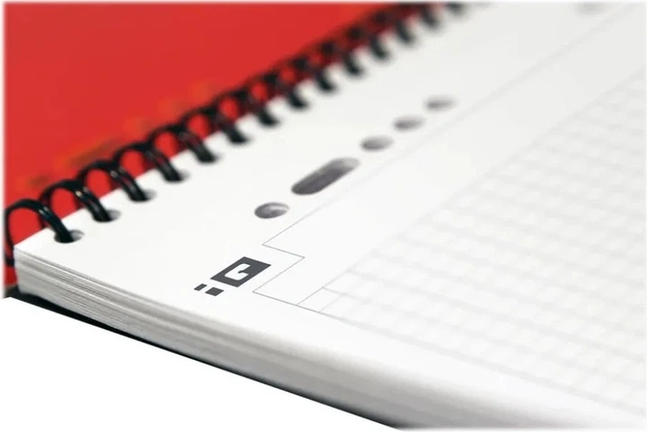 Notatnik Hamelin Oxford Collegeblok A5 Szaro-pomarańczowy-czerwony 80 arkuszy (3020120014111) - obraz 4