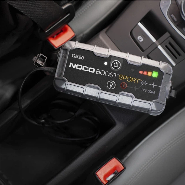 Оригінальний Пусковий Пристрій Noco GB20 Boost 12V 500A Jump Starter - изображение 6