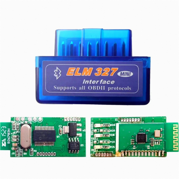 Автосканер OBD2 ELM327 Bluetooth 12В 45мА для диагностики автомобилей размер 48х30х25 мм - изображение 5
