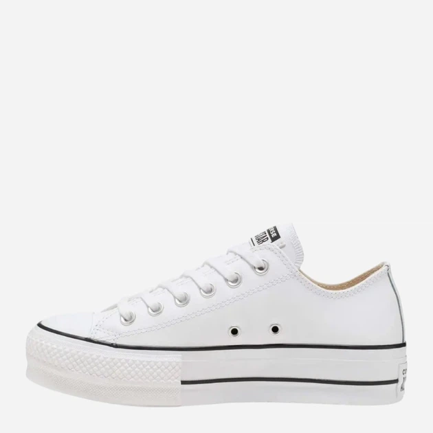 Trampki damskie materiałowe do kostki Converse Chuck Taylor All Star Lift Leather 561680C 37 (6.5US) Białe (888755796368) - obraz 3