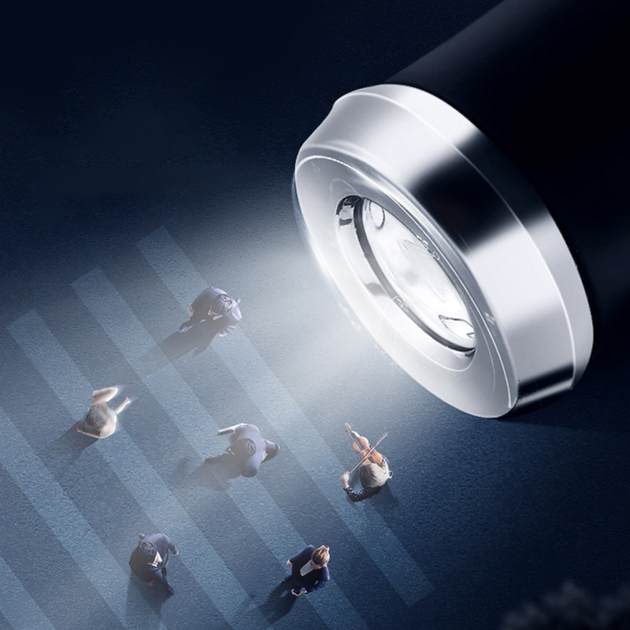 Парасолька з Led-ліхтариком від дощу, сонця. діаметр 98 см, автоматична парасолька, 10 спиць, zont_2_light-blue - зображення 5