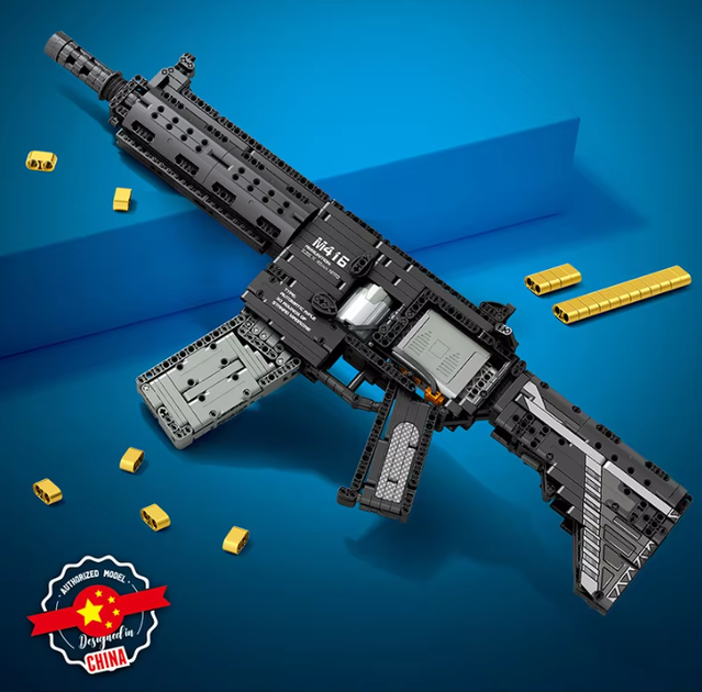 Конструктор Штурмовая автоматическая винтовка M416 на 1188 деталей - Фото 5 Конструктор Штурмовая автоматическая винтовка M416 на 1188 деталей - изображение 5