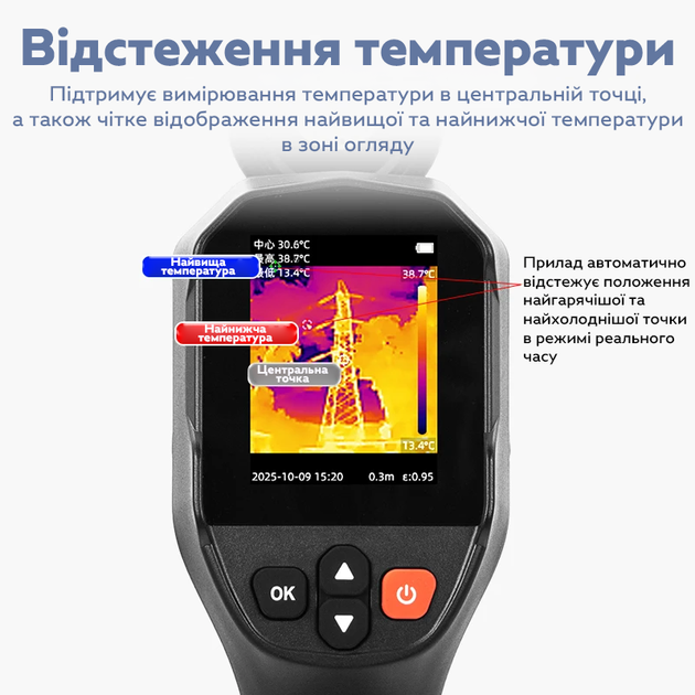 Тепловизор инфракрасный VICTOR 321 с поддержкой SD-карты Black (3_07922) - Фото 6 Тепловизор инфракрасный VICTOR 321 с поддержкой SD-карты Black (3_07922) - изображение 6