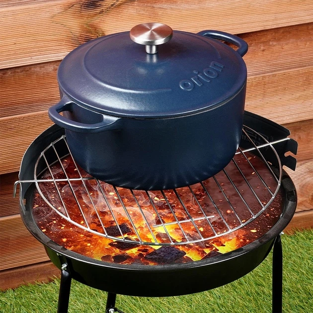 Garnek Orion Litina żeliwny z pokrywką emaliowany 3.3 l (8592381210120) - obraz 4