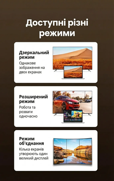 Кабель Ugreen HD171 HDMI V2.1 8K 60Hz 2m - зображення 4