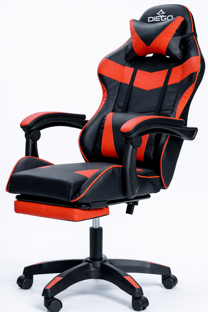 Крісло геймерське DIEGO Phantom RS Black-Red - Фото 2 Крісло геймерське DIEGO Phantom RS Black-Red - зображення 2