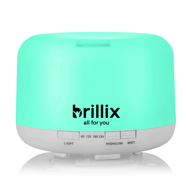 Увлажнитель воздуха Brillix AromaGlow 480X ультразвуковой ночник аромадиффузор для дома ароматический дифузор 480 мл с led подсветкой на 6 цветов и пультом аромадиффузоры увлажнители арома диффузоры - изображение 12