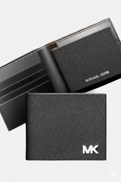 Мужское портмоне Michael Kors Cooper из сафьяновой кожи черное - Фото 5 Мужское портмоне Michael Kors Cooper из сафьяновой кожи черное - изображение 5