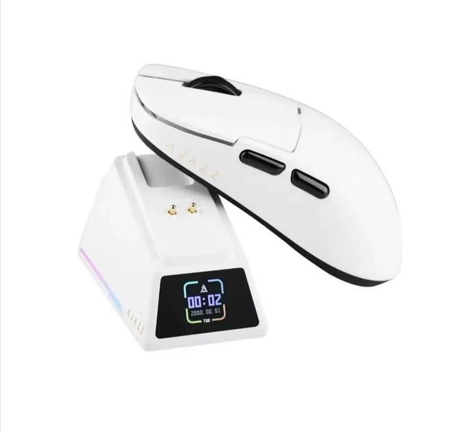 Мышка Ajazz AJ159 APEX Wireless/Bluetooth/USB Белая - изображение 3