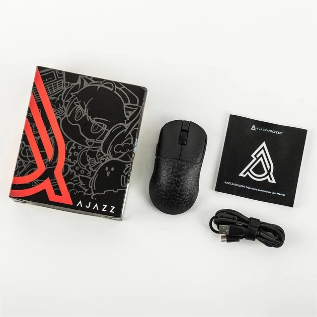 Игровая беспроводная мышь AJAZZ AJ199 Black PAW3311, 24000 DPI, 500mAh, 2.4G/Bluetooth/Кабель - изображение 6