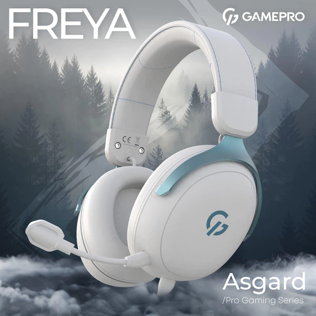Игровая гарнитура GamePro Asgard Freya (HS145W) - Фото 4 Игровая гарнитура GamePro Asgard Freya (HS145W) - изображение 4