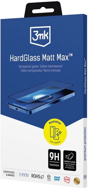Захисне скло 3MK HardGlass Matt Max для Samsung Galaxy S25 Edge Black (5903108651639) - зображення 7