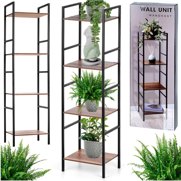 Стелаж металевий Trends 4 You чорний 29.5 × 23.5 × 106.5 см (8721037100595) - зображення 8