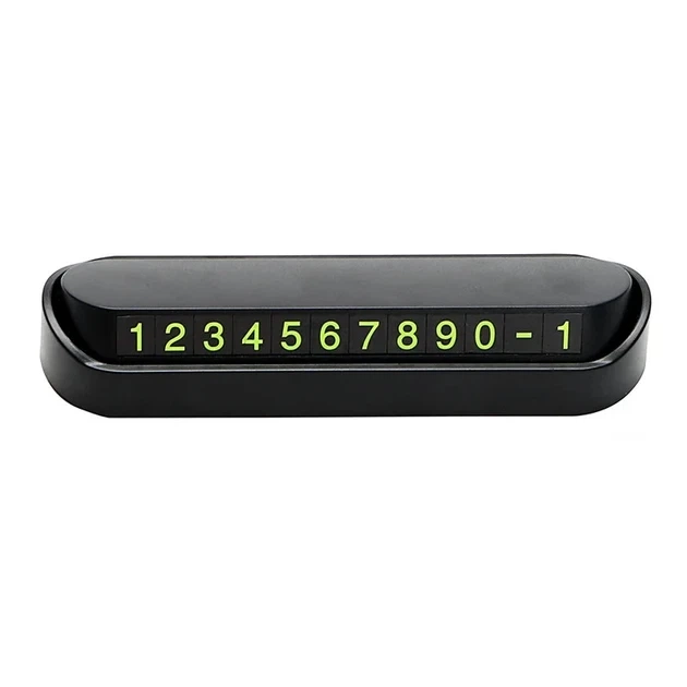 Автовизитка с номером телефона для автомобиля на торпеду парковочная карта Black - изображение 7