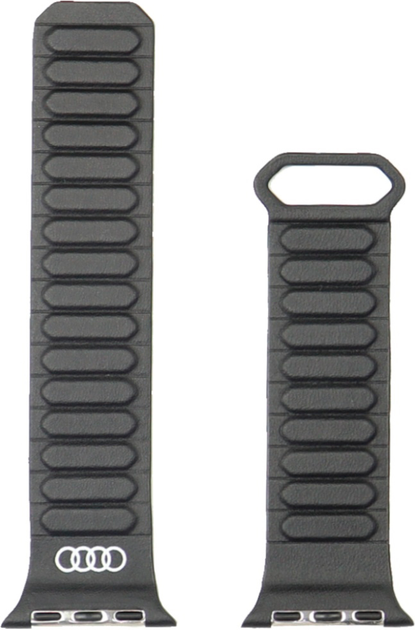 Ремінець Audi Logo Synthetic Ring для Apple Watch 44/45/46/49 mm Black (6955250228770) - зображення 3
