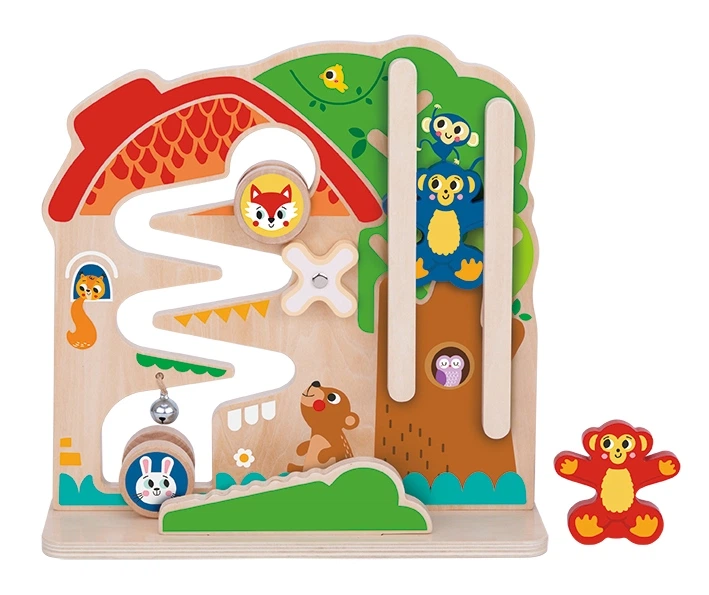 Дерев'яна розвиваюча іграшка Tooky Toy з намистинами TK397 (5904041144387) - зображення 2