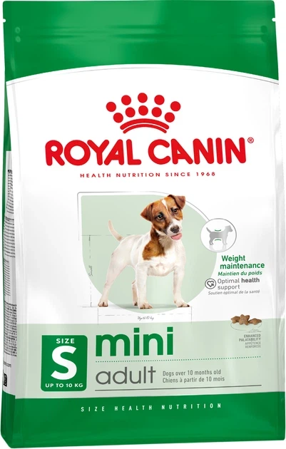 Сухий корм Royal Canin Mini Adult для дорослих собак дрібних порід, 800 г - Фото 1 Сухий корм Royal Canin Mini Adult для дорослих собак дрібних порід, 800 г - зображення 1