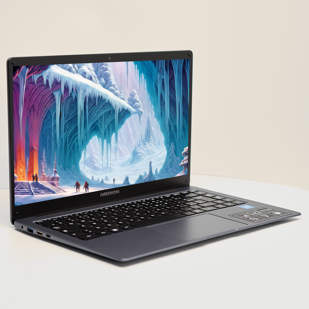Ноутбук 14" Medion (Lenovo Group) Akoya E14223 | 10-е покоління Intel Celeron N4120 | RAM DDR4 4 ГБ | eMMC 128 ГБ | Intel UHD Graphics 600 | АКБ до 9 годин | Wi-Fi 5.0 | Bluetooth 5.1 | Win11 (4973) - Б/У - изображение 3