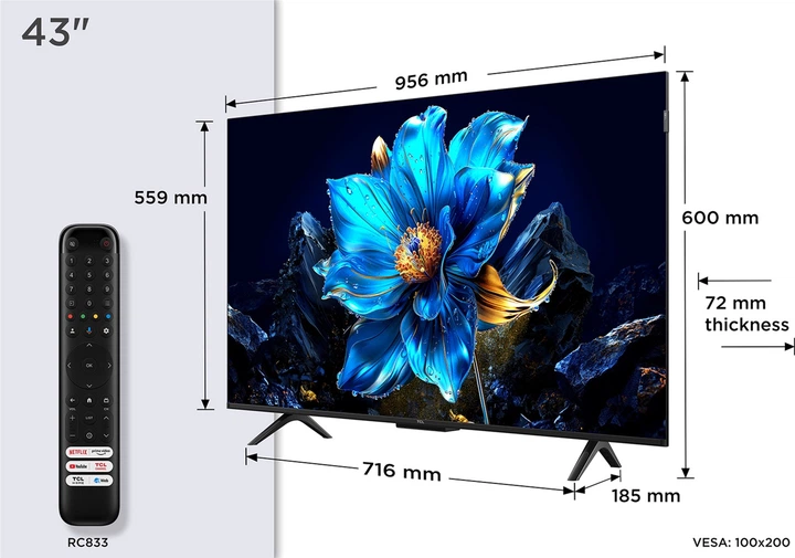 Телевизор TCL QLED 43