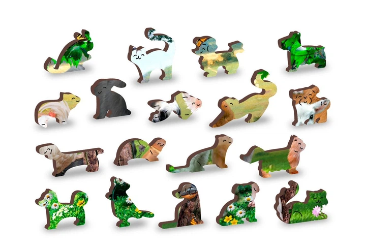 Drewniana układanka z figurkami Wooden City Maluchy na farmie M 200 elementów (5904151823400) - obraz 3