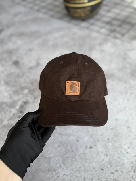 Кепка бавовняна Carhartt бейсболка унісекс всесезонна на кожен день One Size коричневого кольору - Фото 7 Кепка бавовняна Carhartt бейсболка унісекс всесезонна на кожен день One Size коричневого кольору - изображение 7
