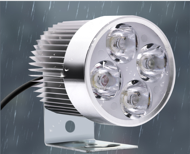 Мощная LED-Фара / Дополнительный Свет 12 Вт (4 Светодиода, IP68) - Надежность и Яркость (серый корпус) - изображение 3