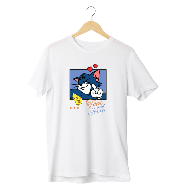 Футболка Ponty Shop «Том та джеррі - Том» - Білий - S - Фото 1 Футболка Ponty Shop «Том та джеррі - Том» - Білий - S - изображение 1
