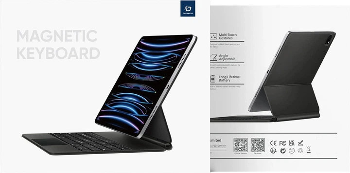 Etui z klawiaturą Dux Ducis MK Series Keyboard Case with Bluetooth do Samsung Galaxy Tab S9+ / S8+ / S7+ Black (6971824159493) - obraz 4