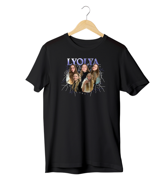 Футболка Ponty Shop з вашим фото "Блискавки" - Чорний - S - Фото 1 Футболка Ponty Shop з вашим фото "Блискавки" - Чорний - S - изображение 1