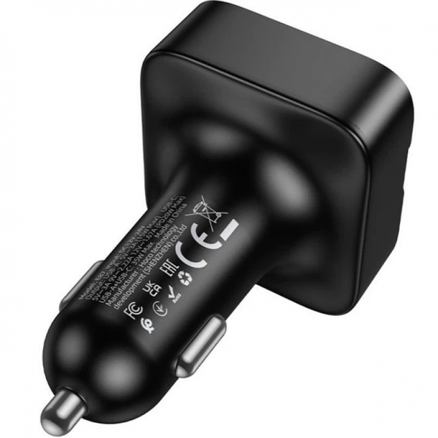 Автомобильный FM-трансмиттер зарядное устройство модулятор Bluetooth MP3 с быстрой зарядкой до 35W 72×42×46 мм (482638-Prob) - изображение 3