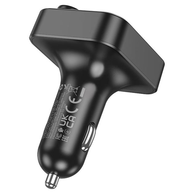 Автомобильный FM-трансмиттер модулятор Bluetooth MP3 с быстрой зарядкой дисплеем подсветкой микрофоном 20w (482637-Prob) - изображение 4