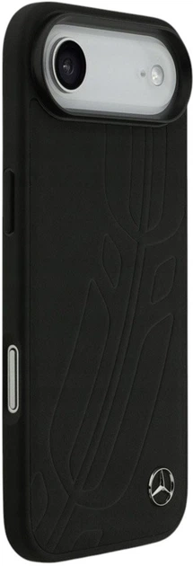 Etui Mercedes Leather Large Laurel Leave MagSafe do iPhone Air Black (3666339507442) - obraz 5
