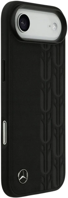 Etui Mercedes Leather Laurel Leaves MagSafe do iPhone Air Black (3666339507008) - obraz 4