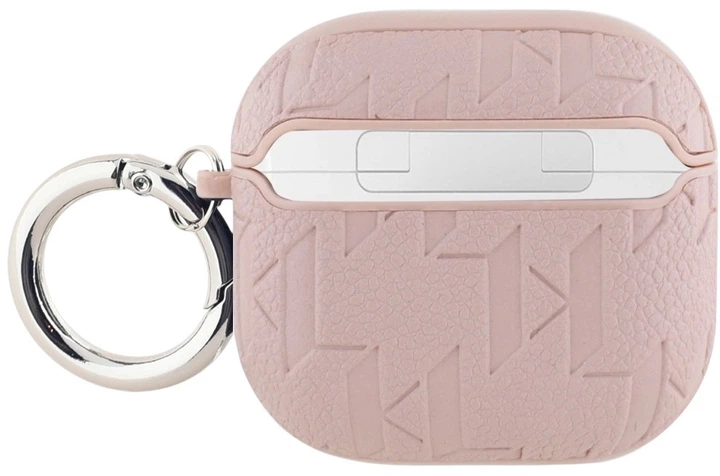 Чехол Karl Lagerfeld Monogram Karl Head Case для Apple AirPods 4 Pink (3666339452124) - зображення 2