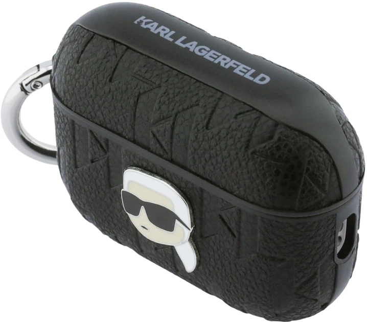 Чехол Karl Lagerfeld Monogram Karl Head для Apple AirPods Pro 3 Black (3666339574635) - зображення 2