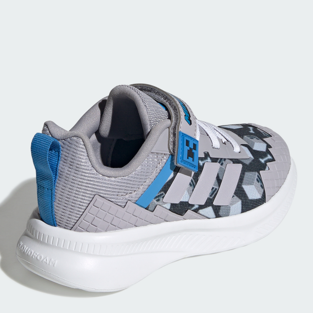 Детские кроссовки для мальчика Adidas Minecraft Fortarun El C JR1945 29 Glory Grey (4068806966032) - изображение 4