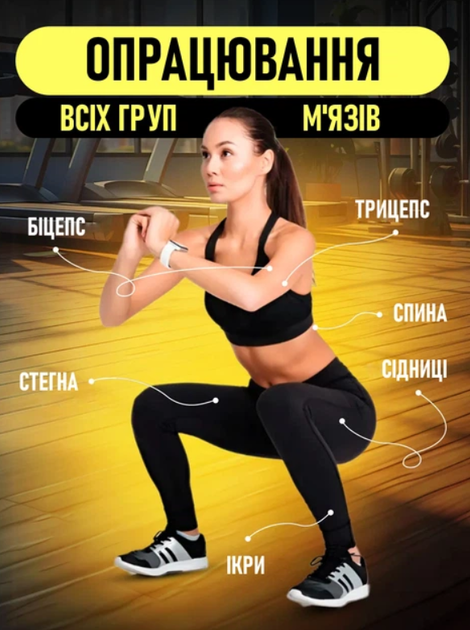 Віброплатформа тренувальна GVP-651 з пультом та еспандерами, 5 програм, 150 кг - изображение 7