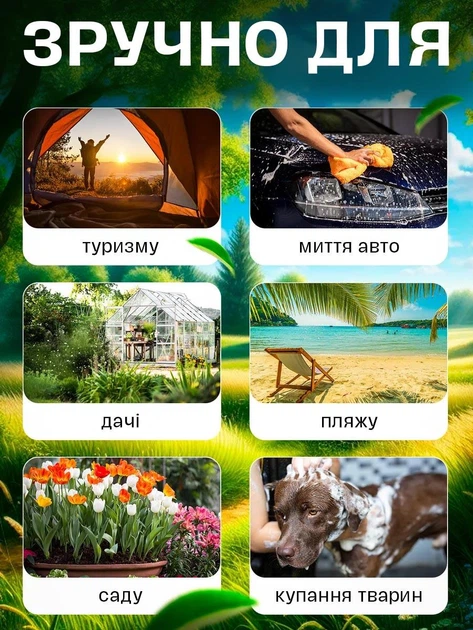 Портативный душ на аккумуляторе с насосом для кемпинга туристический электрический 4800mAh полевой Hausland производный переносной душ для туризма и дома дачи оранжевый (02690001) - Фото 3 Портативный душ на аккумуляторе с насосом для кемпинга туристический электрический 4800mAh полевой Hausland производный переносной душ для туризма и дома дачи оранжевый (02690001) - изображение 3