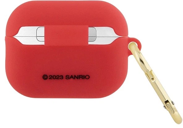 Etui Hello Kitty Silicone 3D Kitty Head do Apple AirPods Pro 2 Red (3666339189730) - obraz 3