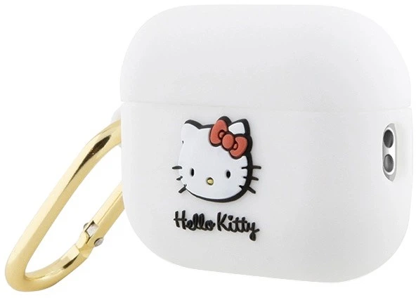 Etui Hello Kitty Silicone 3D Kitty Head do Apple AirPods Pro 2 White (3666339189778) - obraz 2