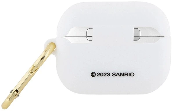 Etui Hello Kitty Silicone 3D Kitty Head do Apple AirPods Pro White (3666339189761) - obraz 2