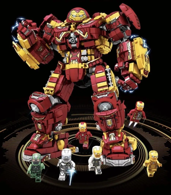 Конструктор Залізна людина Iron Man Hulkbuster (Халкбастер) Mark 44,1852 деталь - Фото 1 Конструктор Залізна людина Iron Man Hulkbuster (Халкбастер) Mark 44,1852 деталь - зображення 1