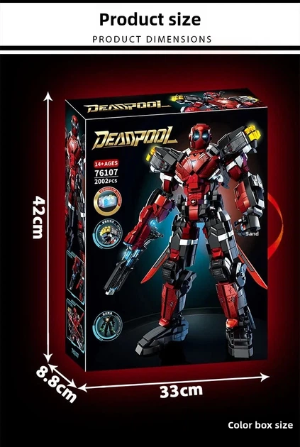Конструктор Дэдпул Deadpool (LY 76107), 2002 деталей - изображение 6
