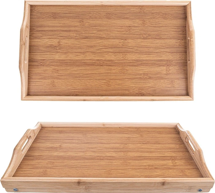 Stolik śniadaniowy Orion bambusowy składany 50 x 30 x 24.5 cm (8592381174910) - obraz 5