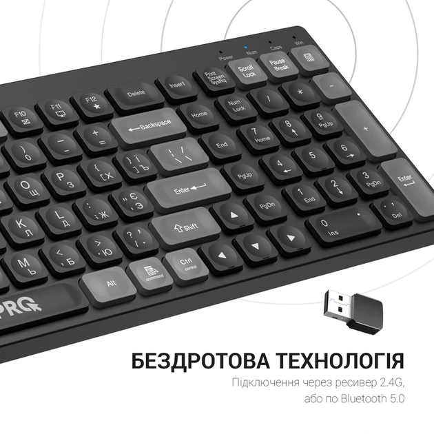 Клавіатура бездротова OfficePro (SK985BO) - изображение 11