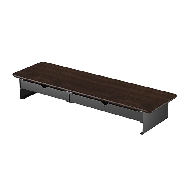 Настільна підставка для монітора OfficePro MR145DW Dark Wood/Black - Фото 6 Настільна підставка для монітора OfficePro MR145DW Dark Wood/Black - изображение 6