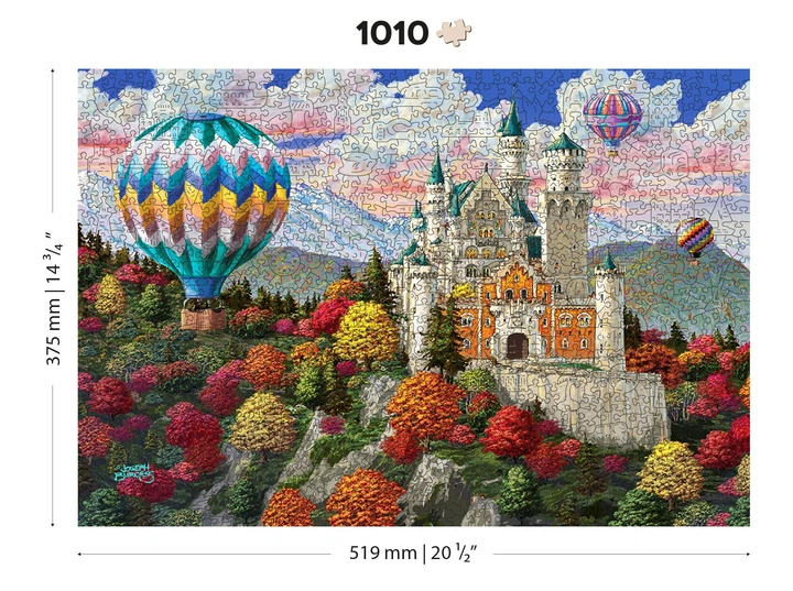 Drewniana układanka z figurkami Wooden City Zamek Neuschwanstein 1010 elementów 62693 (5904151822021) - obraz 8