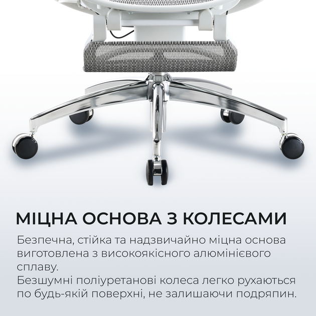 Кресло офисное Sihoo DORO C300 Pro Mesh White (DORO-C300-PRO-M102-JT) - Фото 19 Кресло офисное Sihoo DORO C300 Pro Mesh White (DORO-C300-PRO-M102-JT) - изображение 19